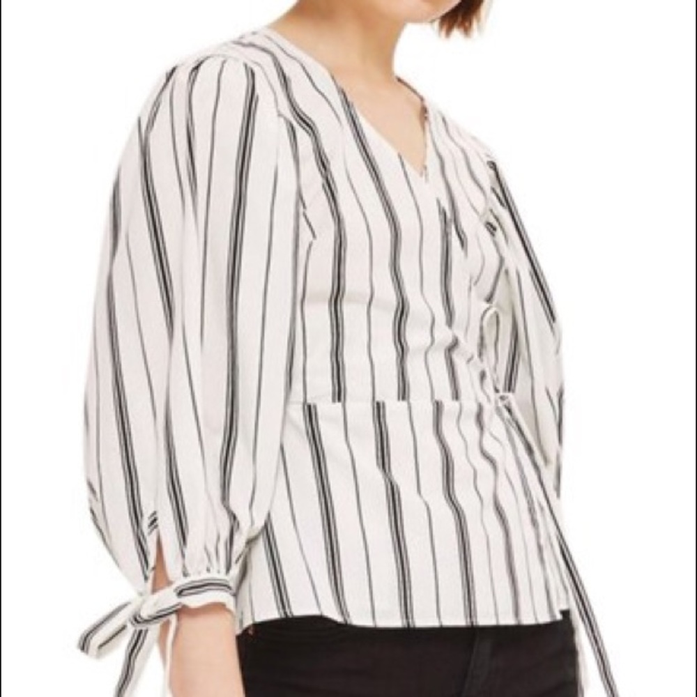 Topshop Wrap Blouse